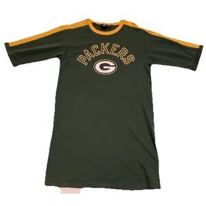 Green Bay Packers  Sweathsirt Licensed NFL Green Mini Dress Cozy